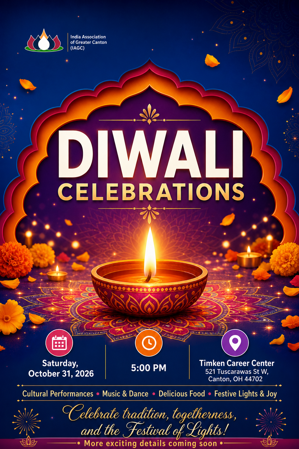 Diwali Celebrations flyer