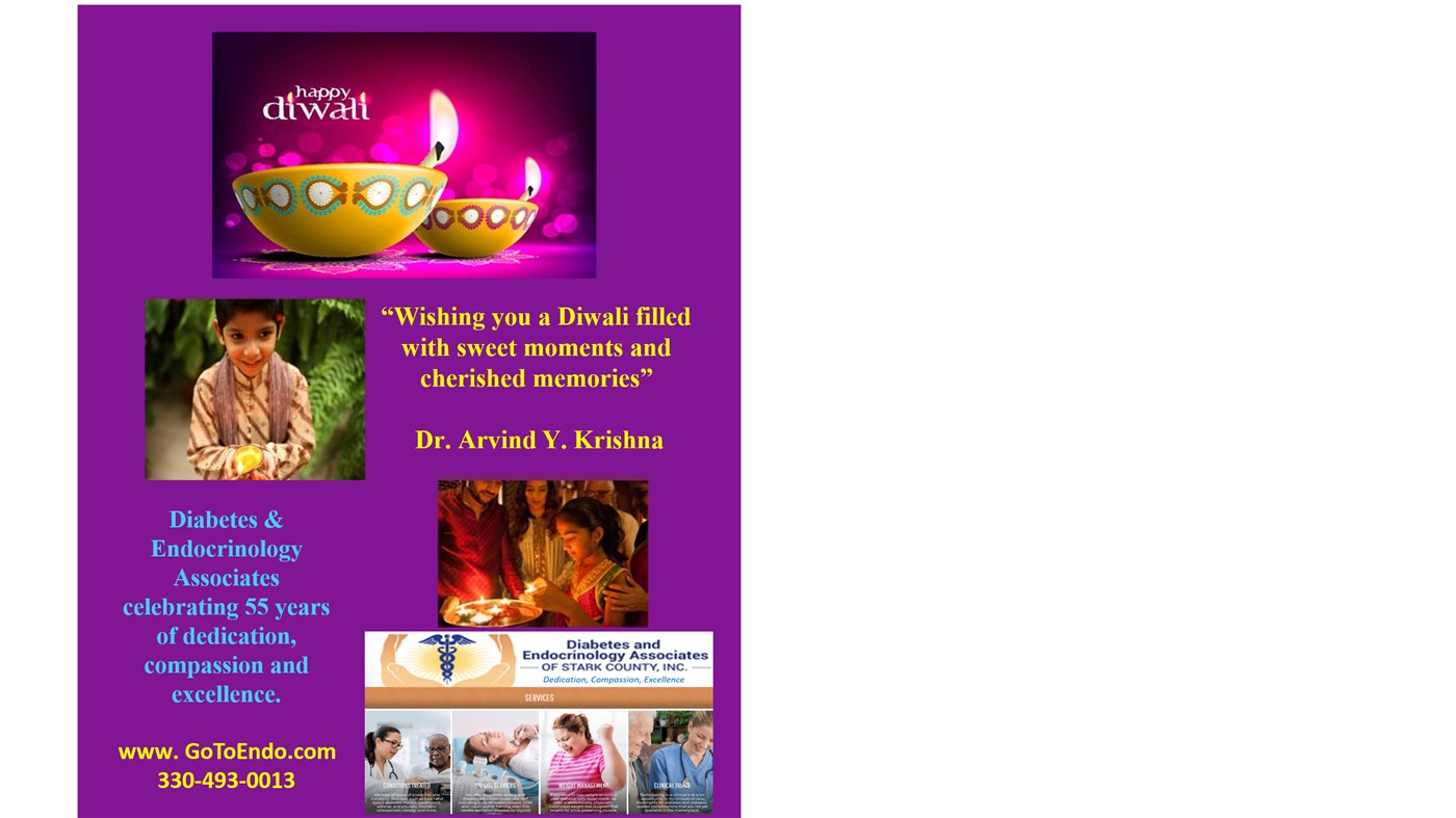 Diabetes and Endocrinology Associates and Dr. Arvind Krishna sponsor advertisement