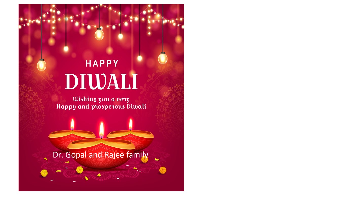 Dr. Gopal and Rajee Family sponsor advertisement