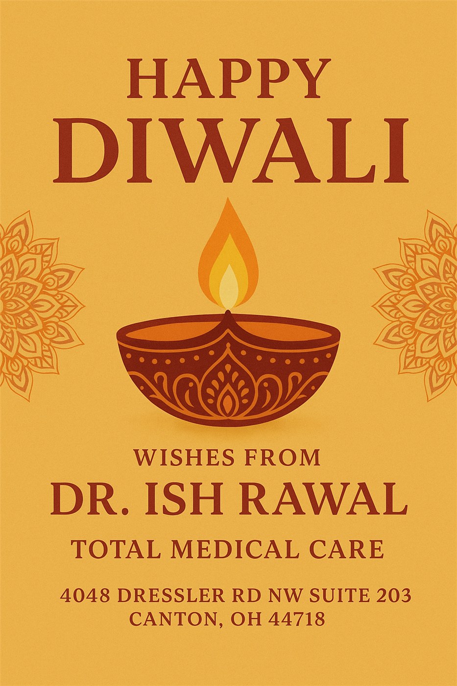 Total Medical Care and Dr. Ish Rawal sponsor advertisement